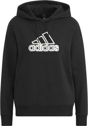 adidas (WMNS) adidas Ust Hoodie Asia Sizing Black White HM5278