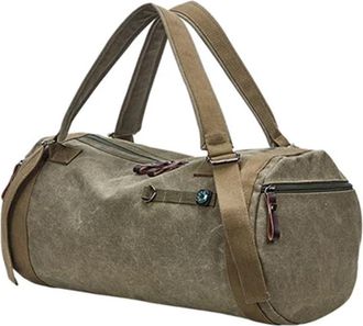 Generic Compatible For Men Backpacks Large Capacity Travel Bag Man Mountaineering Backpack Male Waterproof Canvas Bucket Shoulder Bags(Army green)