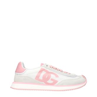 Dolce & Gabbana Dolce&Gabbana Mujers Deportivas Tela Blanco/Rosa