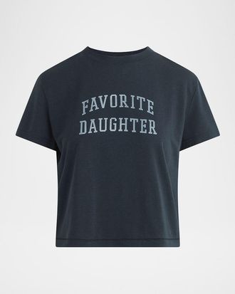 Favorite Daughter Cropped Collegiate T-Shirt