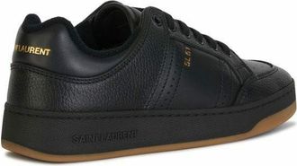 Saint Laurent Calf Leather Low-Top Sneaker - Black