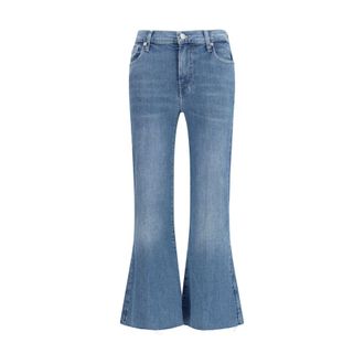 7 For All Mankind 7FOR Blauwe Katoenen Flared Jeans