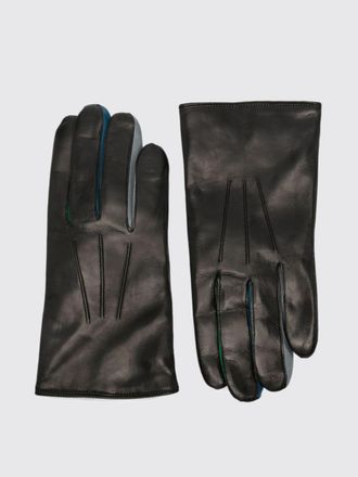 Paul Smith Classic Gloves in Smooth Leather with Contrast Piping
