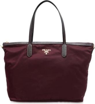 Prada Pre-owned Tote Bags, female, Red, Size: ONE SIZE Pre-owned Vintage Satchel