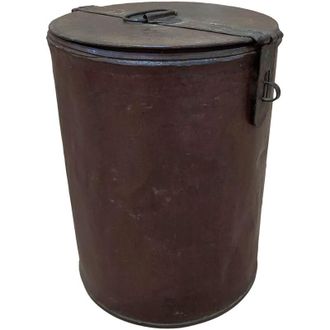 Wanderlust Deco Bid&oacute;n De Metal Acabado Artesanal 29x29x41h Cm