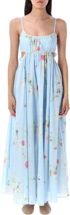 Zimmermann Light Blue Lucky Picnic Maxi Dress