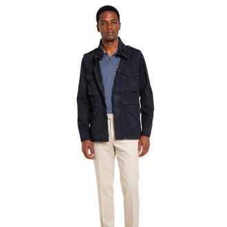 Mason's Field Jacket M74 - Heren - Zomerjassen - Blauw - M - Katoen - Jassen