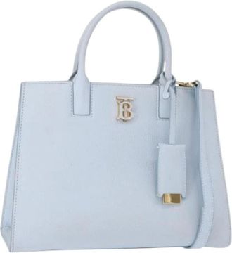 Burberry Pre-owned Handbags, female, Blue, Size: ONE SIZE Pre-owned Vintage Handbag