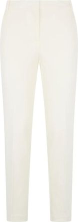 Pinko Pinko, Broeken, Dames, Wit, S, Nylon, Stretch viscose broek met zakken