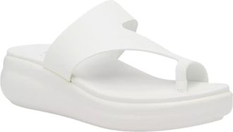 Naturalizer Womens Naturalizer Cailan Wedge Sandals White CAILAN-WHT