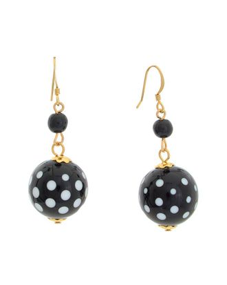 Kenneth Jay Lane Plated Dangle Earrings