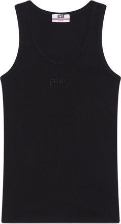 GCDS Canotta con ricamo - Nero