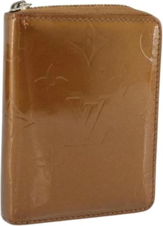 Louis Vuitton Pre-owned Vintage Patent Leather Wallet - Dames - Vintage Accessoires - Bruin - ONE Size - Leer - Vintage