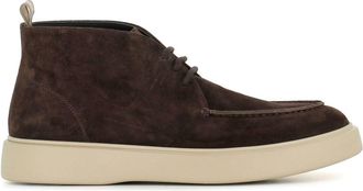 Officine Creative Frame 002 suede ankle boots - men - Calf Leather/Rubber/Calf Suede - 45 - Brown