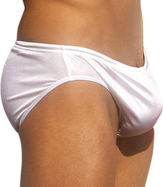 Generic Swimming Trunks Men Elastic Low Waist Mens Solid Swim Briefs Swim Trunks Swimming Shorts See Sheer Sexy Breathable Swimwear Underwear Swimsuit Bikini 