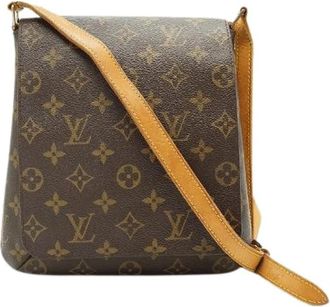Louis Vuitton Pre-owned Monogram Musette Salsa Lange Riem - Dames - Vintage Schoudertas - Bruin - ONE Size - Leer - Vintage