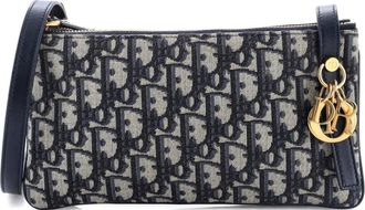 Dior My Dior Duo Oblique Canvas Mini shoulder bag - Blauw