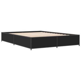 Berkfield Home Durable Bed Frame without Mattress Black 140x200 cm