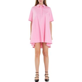 English Factory Trapeze Cotton Shirtdress in Pink at Nordstrom Rack, Size X-Small