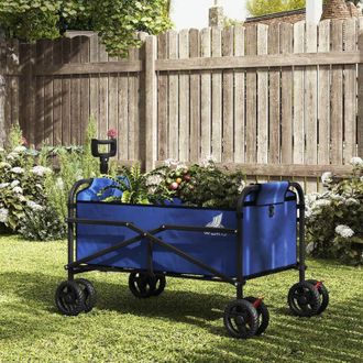 Woltu Trolley 4 Ruedas Dobles - Plegable, Azul - Woltu