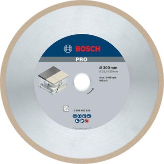 Bosch Disco De Corte Diamantado Bosch 300 Mm Plateado