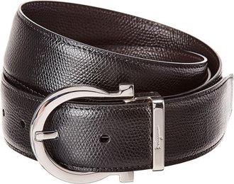 Ferragamo Ferragamo Gancini Reversible & Adjustable Leather Belt