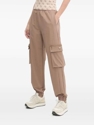 Guess Co cargo-pocket trousers - women - Polyester/Elastane/Polyamide - S - Neutrals