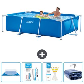Intex Piscina Con Estructura Rectangular - 260x160x65 Cm - 7-piezas S22345