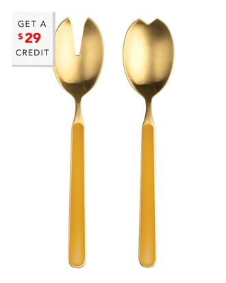 Mepra 2Pc Fantasia Ice Salad Serving Set With $29 Credit