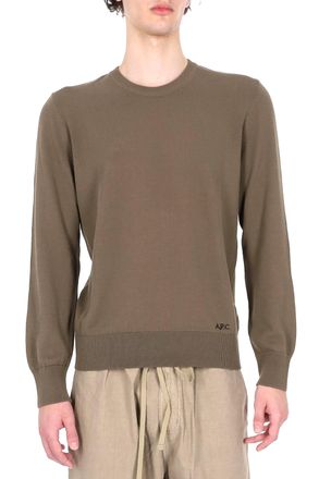 A.P.C. Long-Sleeve Side Logo Cotton Sweater