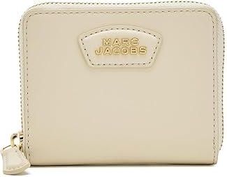 Marc Jacobs The Everyday Slim Compact Wallet Wallet Womens Handbags Cloud White, Leather/Polyester