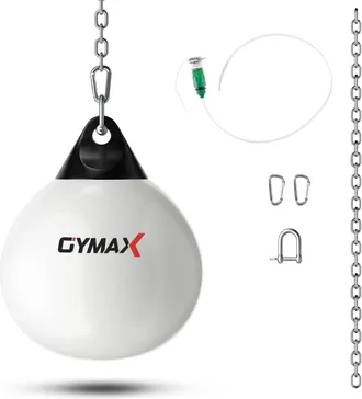 Costway Saco De Boxeo Con Agua, Bolsa De Boxeo Para Agua De 45 Cm Y 50 Kg Con Cadena De Metal Ajustable, Manguera De Inyecci&oacute;n De Agua, Bolsa De Entrenamiento
