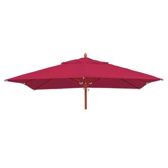 Hhg Funda De Recambio Para Sombrilla De Madera De Hosteler&iacute;a Hhg 671, Funda De Sombrilla, Cuadrada 4x4m Poli&eacute;ster 3kg, Burdeos