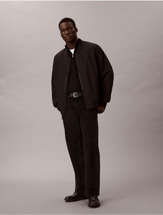 Calvin Klein Mens Classic Bomber Jacket - Black - XL