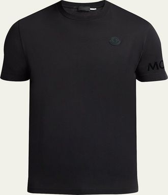 Moncler Mens Washed Cotton Logo T-Shirt