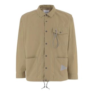 And Wander Light Jackets, male, Beige, Size: S Cotton-Blend Jacket with Logo