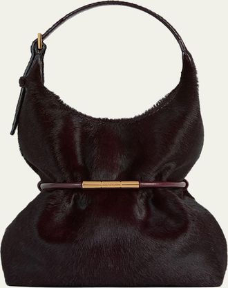 Balmain Sphynx Pony Hair Mini Shoulder Bag