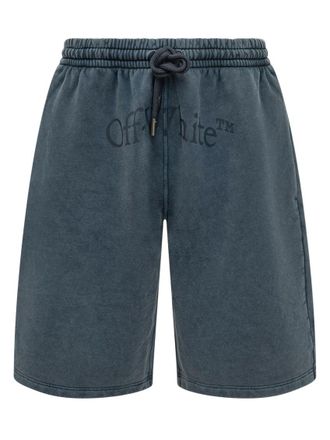 Off-white Blue Logo Shorts