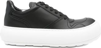 Moschino Sneakers in pelle con suola rialzata - Nero