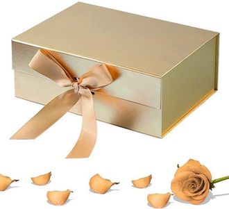 OEM Caja De Regalo Con Cierre Magn&eacute;tico - 22 X 16 X 8,5 Cm - Incluye Tapa Y Cinta De Regalo