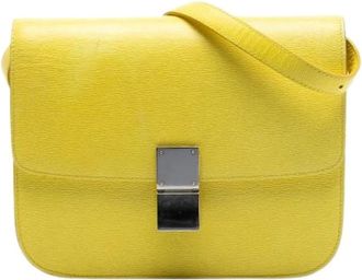 Celine Pre-owned Cross Body Bags, female, Yellow, Size: ONE SIZE Pre-owned The Classic Box