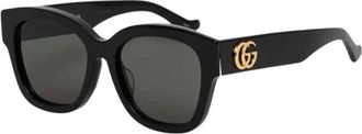 Gucci Zonnebrillen - Dames - Accessoires - Zwart - Maat: 54 MM