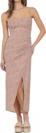 Vintage Havana No Rules Needed Leopard Dress In Mauve