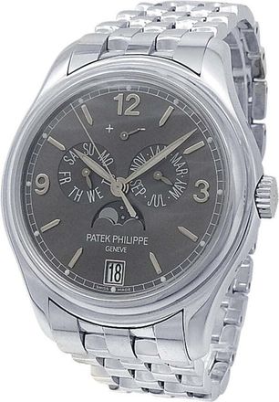 Patek Philippe Pre-owned Patek Philippe Annual Calendar Slate Grey Dial Mens Watch 5146/1G-010