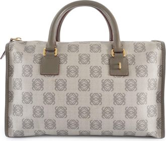 Loewe Gray Pvc Leather Boston Bag (Pre-Owned)