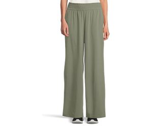 Skechers Slip-Ins Wide Leg Uptown Pants Womens Casual Pants Agave Green : MD, Cotton/Polyester/Spandex