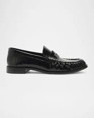 Schutz Tyche Shiny Leather Penny Loafers