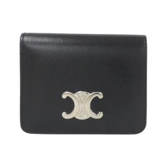 Celine Pre-owned Calf Bifold Wallet - Dames - Pre-owned - Zwart - Maat: ONE Size Leer