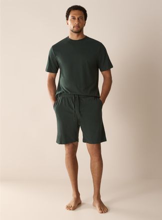 Le 31 Mens Brushed organic cotton lounge short