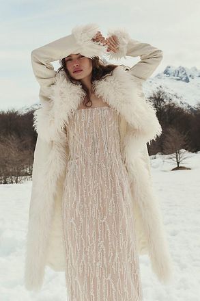 Helsi Ramona Strapless Beaded Fitted Maxi Dress